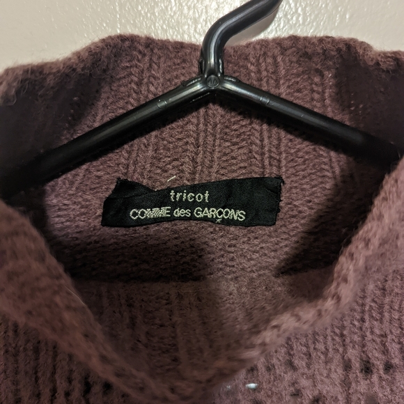 COMME DES GARCONS [Tricot] mauve cropped sweater - Picture 3 of 6